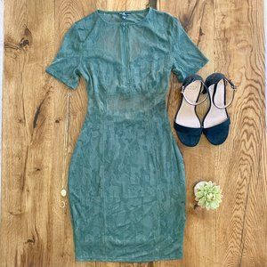 GUESS | Stassi Green Cutout-Back Mini Dress | XS